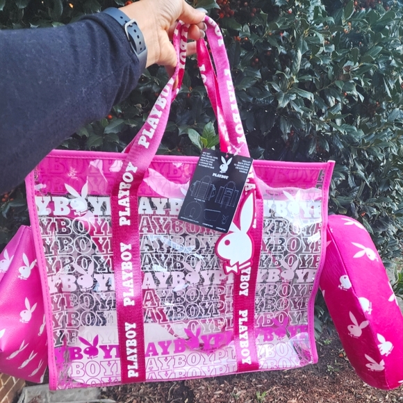 NWT Pink Playboy 4 piece Set - Picture 2 of 5